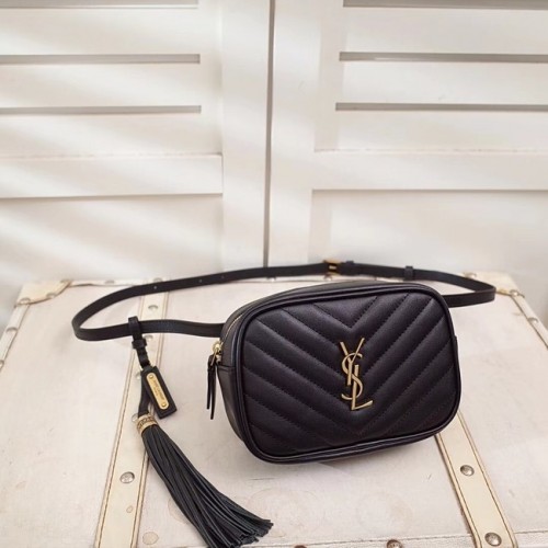 SAINT LAURENT Rindsledertasche 534817 schwarz