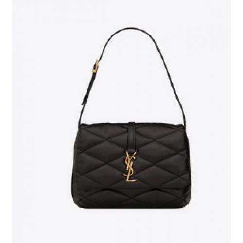 SAINT LAURENT LE 57 HOBO TASCHE AUS GESTEPPTEM LAMMLEDER 698567 schwarz