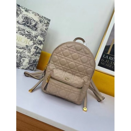 KLEINER DIOR RUCKSACK Cannage Lammleder M9222U Hellrosa