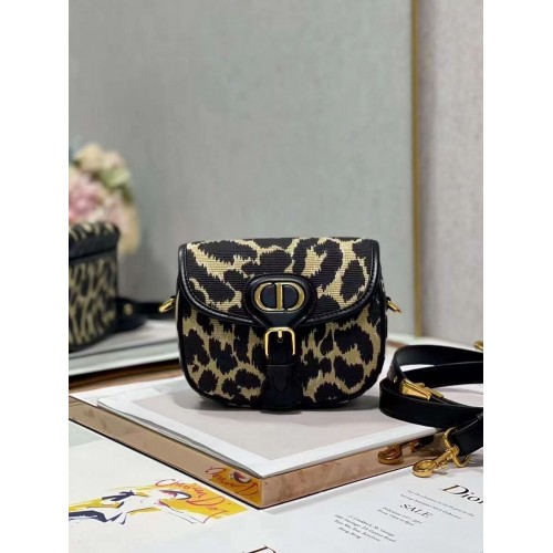 KLEINE DIOR BOBBY TASCHE Beige Multicolor Mizza Stickerei C9269E