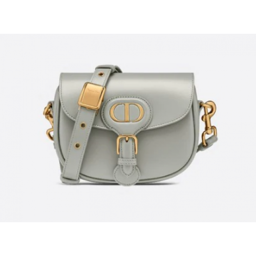 KLEINE DIOR BOBBY TASCHE Graues Box-Kalbsleder Graues Box-Kalbsleder M9317