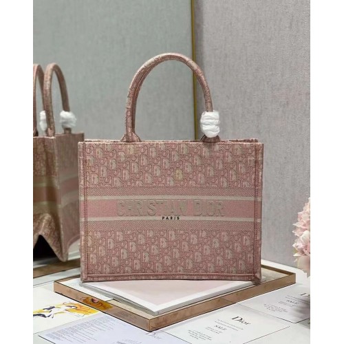 KLEINE DIOR BOOK TOTE Stickerei C1287-3 Rosa