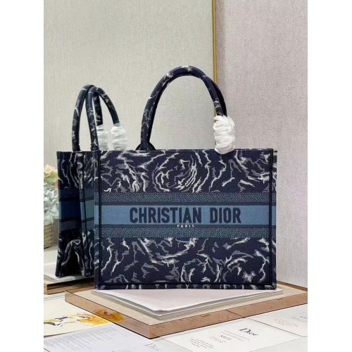 KLEINE DIOR BOOK TOTE Stickerei C1287-31 Blau