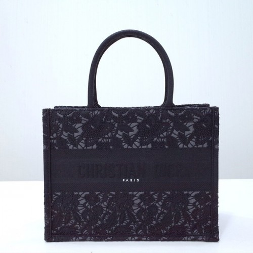 KLEINE DIOR BOOK TOTE Stickerei C1287-35 schwarz