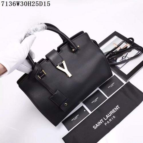 Saint Laurent Small Classic Monogramme Leather Flap Bag Y7136 schwarz