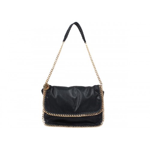 Stella McCartney 838 Schwarze Falabella PVC Umhängetasche