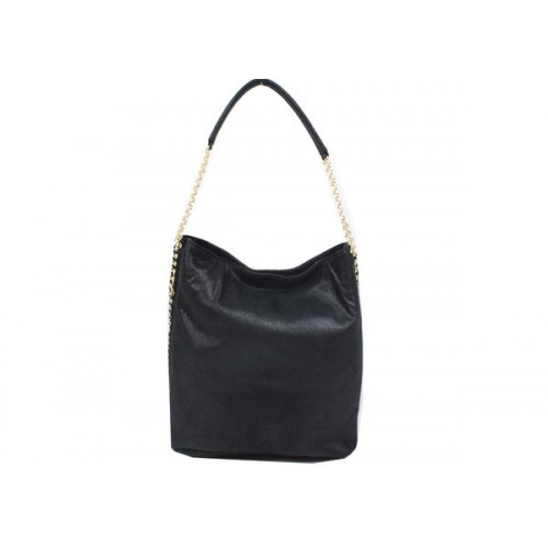 Stella McCartney Hobo Bag aus Kalbsleder 836 Schwarz