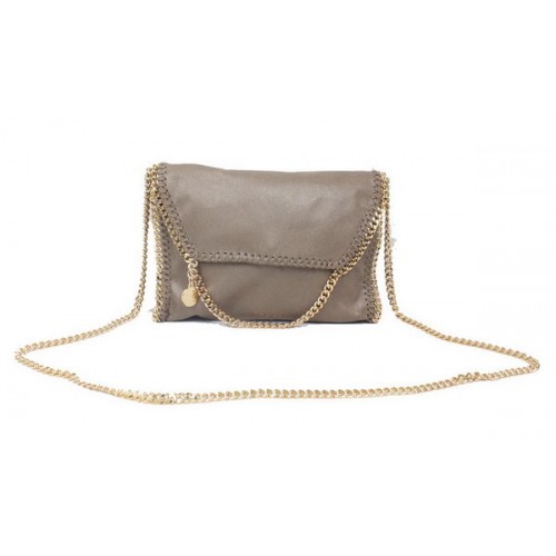 Stella McCartney Falabella Khaki PVC Umhängetasche 875 Gold