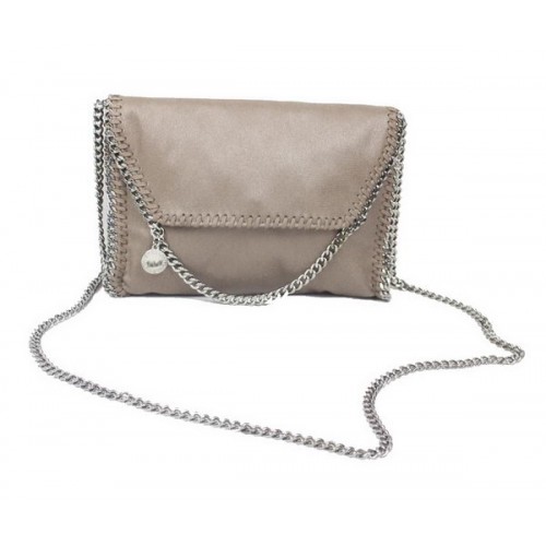 Stella McCartney Falabella Khaki PVC Umhängetasche 875 Silber