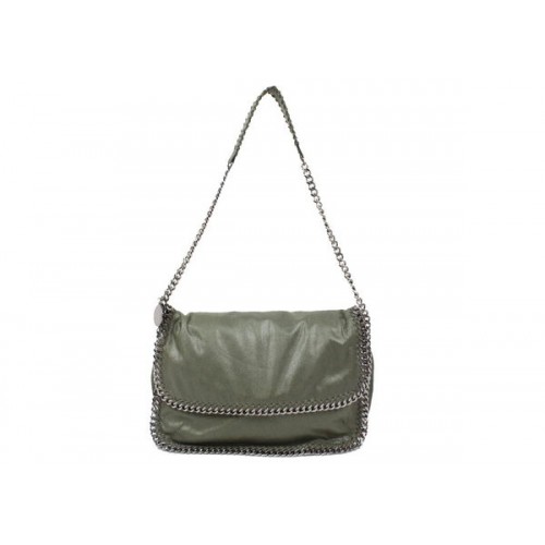 Stella McCartney Falabella PVC Umhängetasche 838 Dunkelgrün