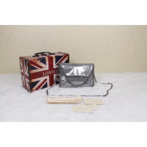 Stella McCartney Falabella PVC Umhängetasche SM875 Silber