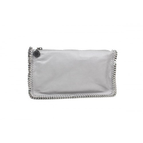 Stella McCartney Falabella PVC Fold Over Clutch 865 Grau