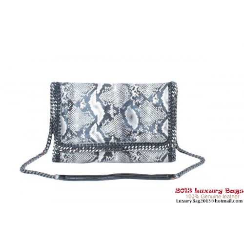 Stella McCartney Falabella Snake PVC Umhängetasche 822 Grau