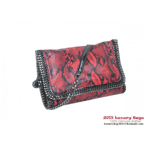 Stella McCartney Falabella Snake PVC Umhängetasche 822 Rot