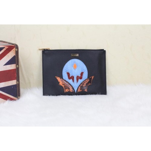 Stella McCartney SUPERHERO KLEINE CLUTCH MIT REISSVERSCHLUSS SM8911 Blau