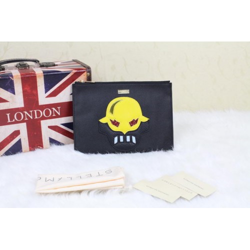 Stella McCartney SUPERHERO KLEINE CLUTCH MIT REISSVERSCHLUSS SM8911 Gelb