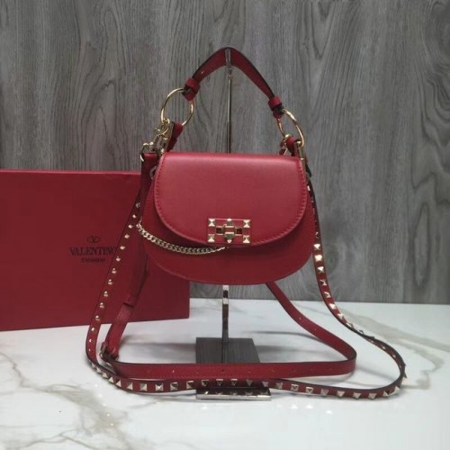 VALENTINO Umhängetasche Candy aus gestepptem Leder V3412 rot