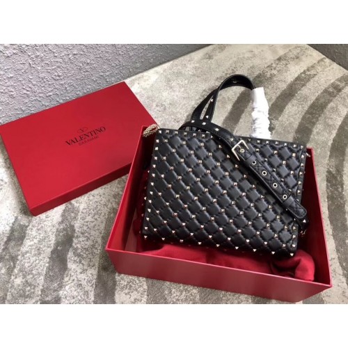 VALENTINO Candystud gesteppte Ledertasche 0061 schwarz