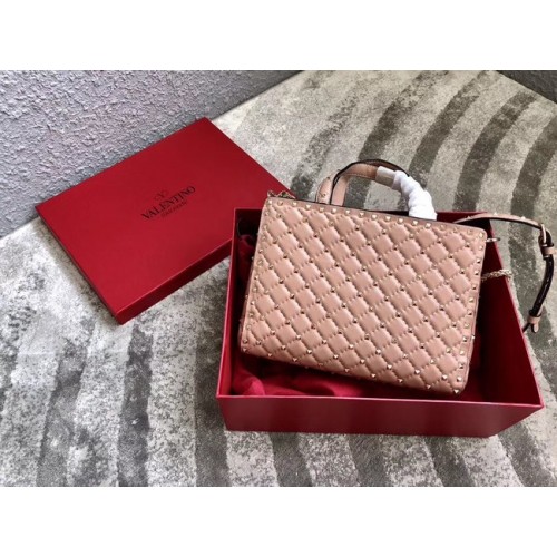 VALENTINO Candystud gesteppte Ledertasche 0061 Hellrosa