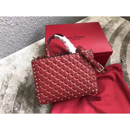 VALENTINO Candystud gesteppte Ledertasche 0061 rot