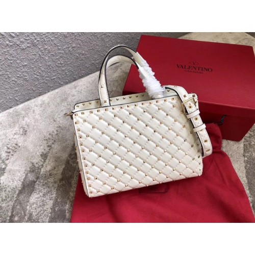 VALENTINO Candystud gesteppte Ledertasche 0061 weiß