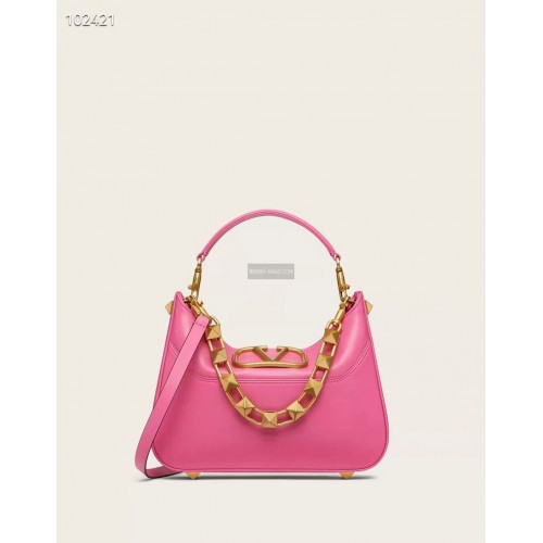 VALENTINO GARAVANI Loco Kalbsledertasche V2028 pflaume