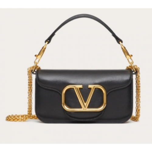 VALENTINO CRAZY MINI CRAZY Schultertasche aus Kalbsleder 1W2B0K schwarz