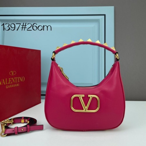 VALENTINO GARAVANI STUD SIGN Hobo Bag aus Kalbsleder 1W2B0K69 rose