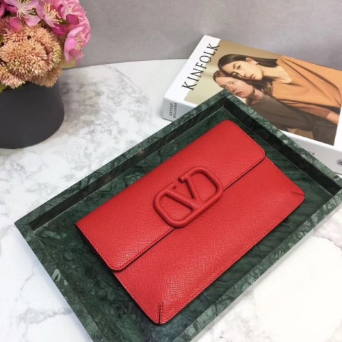 VALENTINO Origianl-Leder 065 Clutch rot