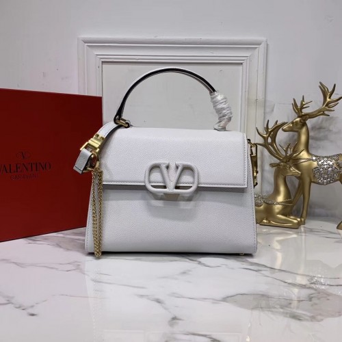 VALENTINO Origianl-Ledertasche V0025 weiß