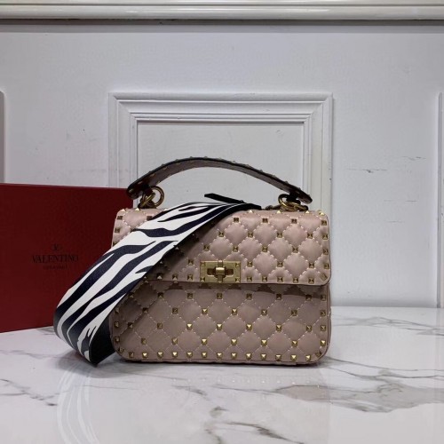 VALENTINO Origianl-Leder-Umhängetasche V0122H rosa