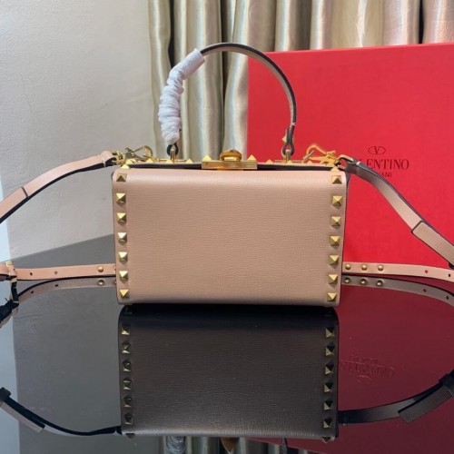 VALENTINO Origianl-Leder-Umhängetasche V4273 rosa