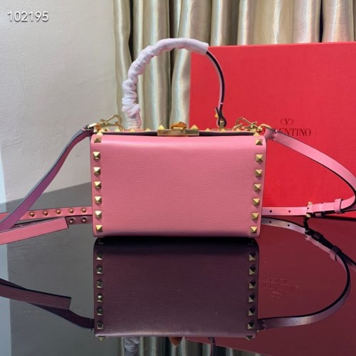 VALENTINO Origianl-Leder-Umhängetasche V4273 rosa