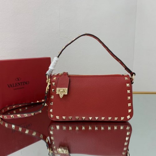 VALENTINO Origianl-Leder-Umhängetasche V4700 rot