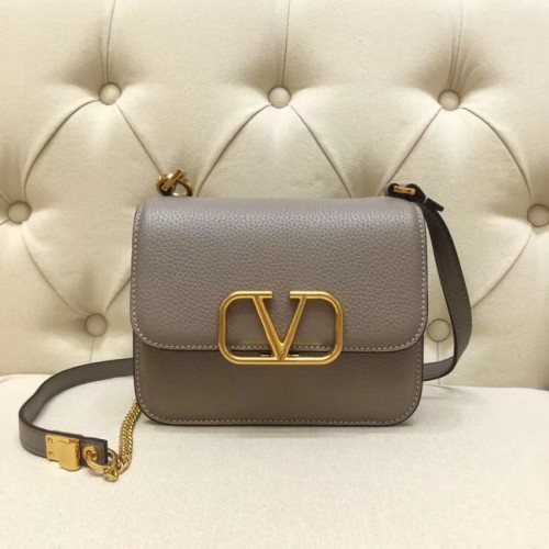 VALENTINO VLOCK Origianl-Leder-Umhängetasche 0905 grau
