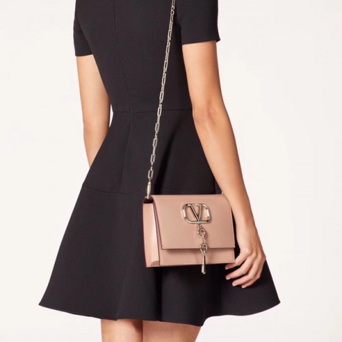 VALENTINO VLOCK Origianl-Leder-Umhängetasche 0910 hellrosa