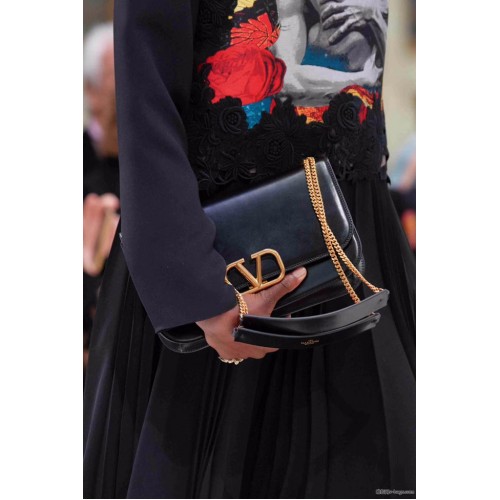 VALENTINO VLOCK Origianl-Leder-Umhängetasche 2323 schwarz