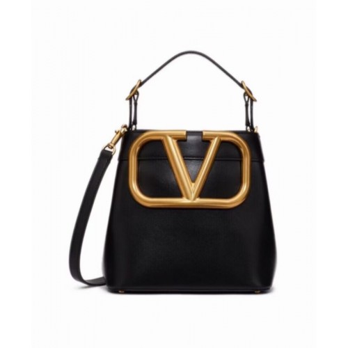 VALENTINO Handtasche aus Kalbsleder V0754 schwarz