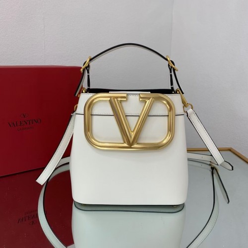 VALENTINO Handtasche aus Kalbsleder V0754 weiß