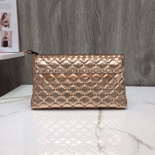 VALENTINO Lederclutch 0125 Roségold