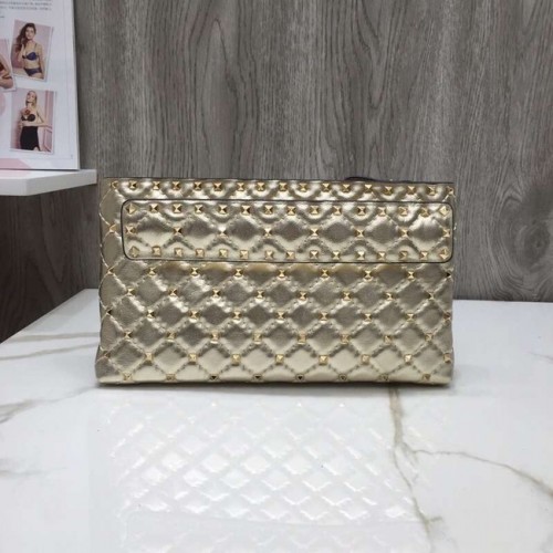 VALENTINO Lederclutch 0125 Gold