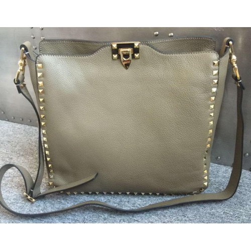 Valentino Garavani Rockstud Hobo Bag VO84499 Grau