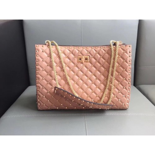 Valentino Starry Series Einkaufstasche Original Schafsleder 0346 rosa