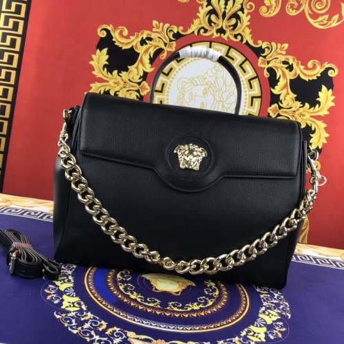 Versace Original große Tasche aus Kalbsleder FS1042 schwarz