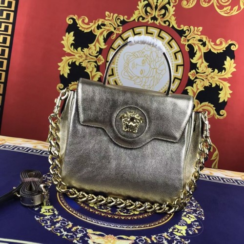 Versace Original mittelgroße Kalbsledertasche FS1041 gold