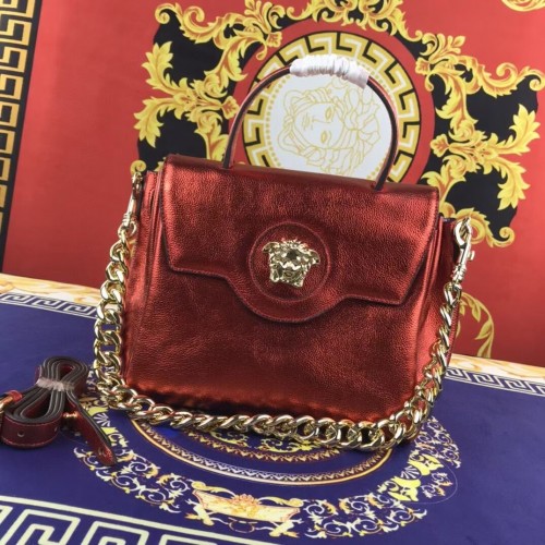 Versace Original mittelgroße Kalbsledertasche FS1041 rot