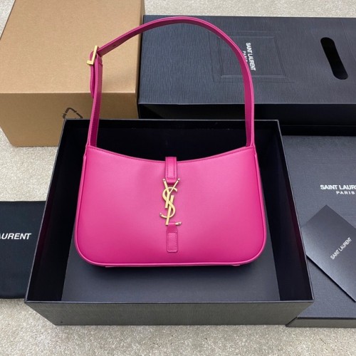 YSL LE 5 A 7 HOBO TASCHE AUS GLATTEM LEDER Y687228 Rose