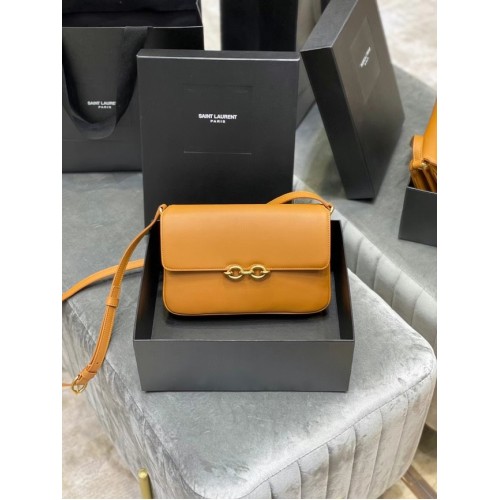 YSL LE MAILLON TASCHE AUS GLATTEM LEDER 6497952 Apricot
