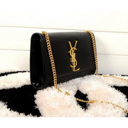 YSL-Monogramm-Umhängetasche Cannage-Muster Y311218 Schwarz