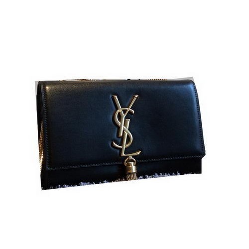 YSL Monogramm Umhängetasche Glattleder Y311218 Schwarz